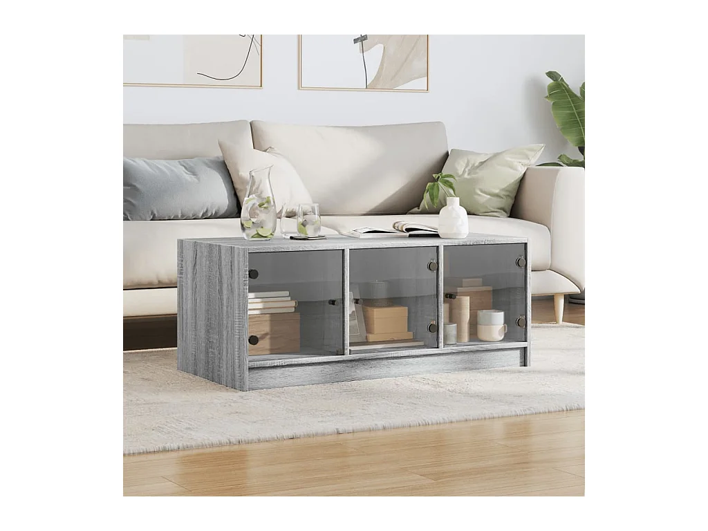 Mesa de centro-Mesa auxiliar de aluminio 90x50x40 cm SHL4811