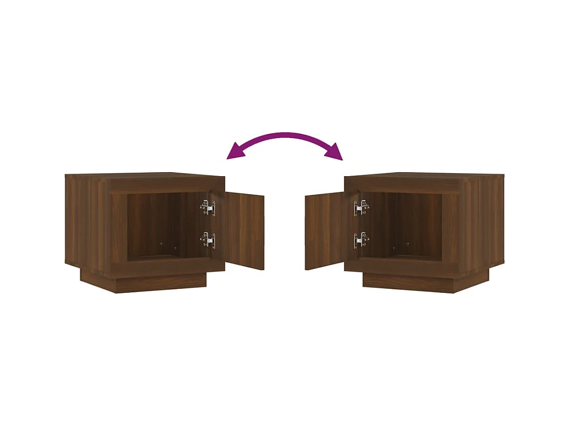 Mesa de centro | Mesa auxiliar madera contrachapada negro 50x50x40 cm SHL3190