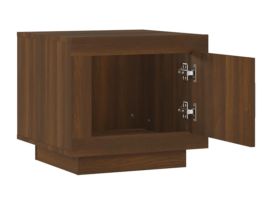 Couchtisch-Sofatisch-Beistelltische Braun Eichen-Optik 51x50x45 cm Holzwerkstoff SHL16540