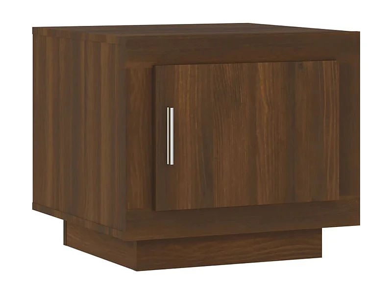 Couchtisch-Sofatisch-Beistelltische Braun Eichen-Optik 51x50x45 cm Holzwerkstoff SHL16540