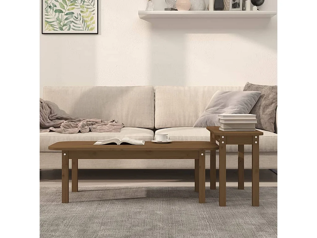 Mesa de centro | Mesa auxiliar madera de ingeniería gris hormigón 104x60x35 cm SHL360448