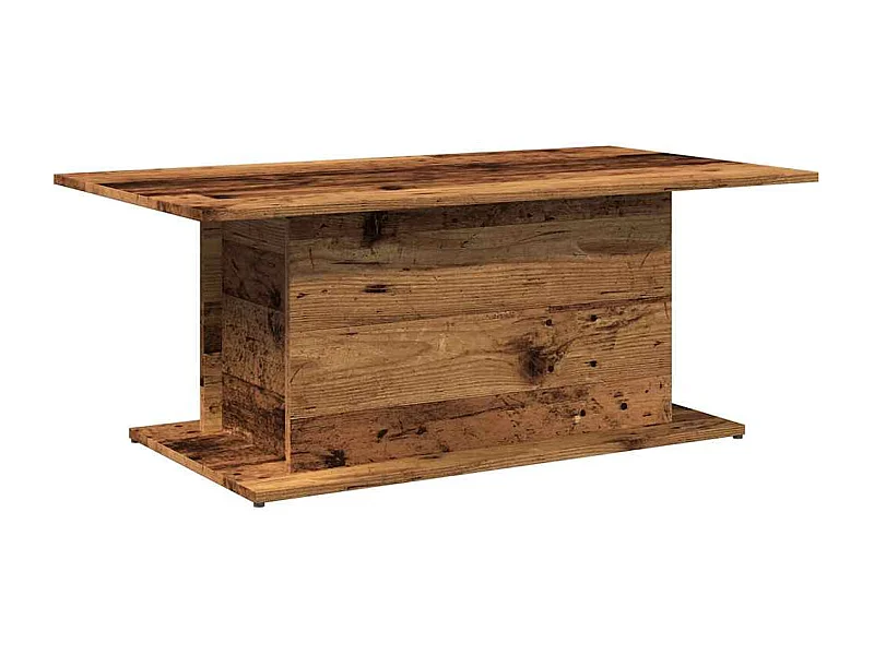 Mesa de centro-Mesa auxiliar redonda 2 uds madera maciza reciclada 40cm/50cm SHL36540