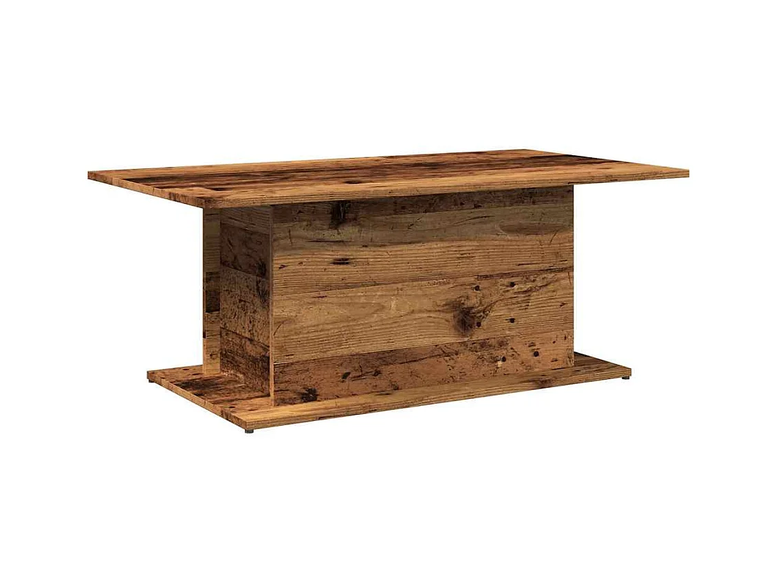 Table basse salon-Table d'appoint vieux bois 102x55,5x40 cm bois d'ingénierie SHL66780