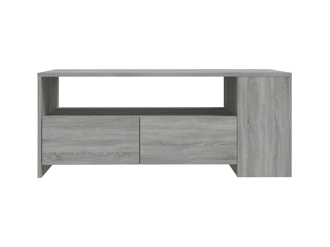 Mesa de centro | Mesa auxiliar madera contrachapada negro 100x50x45 cm SHL3569