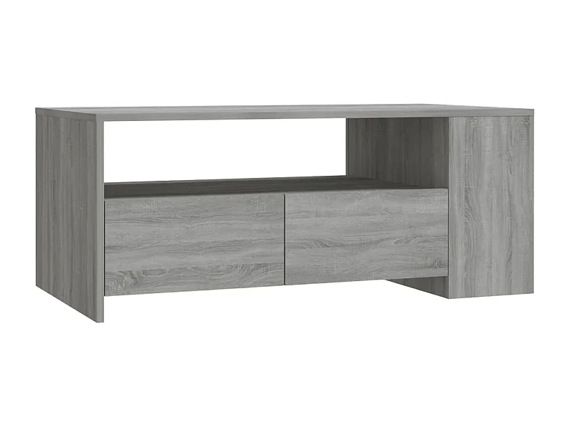 Table basse salon-Table d'appoint sonoma gris 102x55x42 cm bois d'ingénierie SHL52880