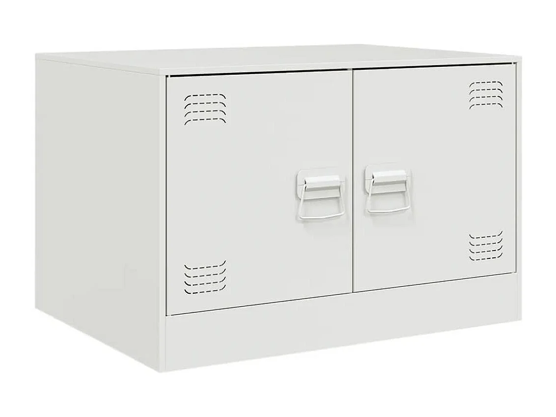 Couchtisch-Wohnzimmertisch-Beistelltische Weiß 67x50x44 cm Stahl SHL80119