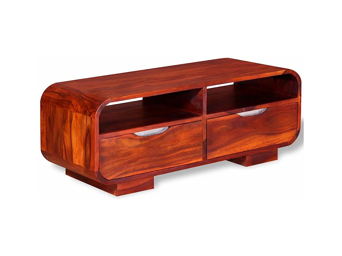 Mesa de centro | Mesa auxiliar salon de madera de ingeniería envejecida 50x50x35 cm SHL2954