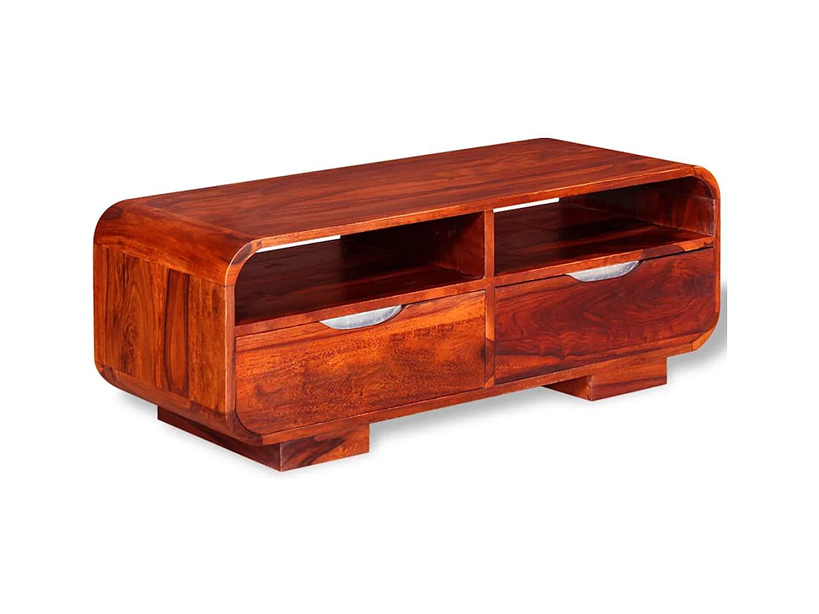 Mesa de centro | Mesa auxiliar salon de madera de ingeniería envejecida 50x50x35 cm SHL2954