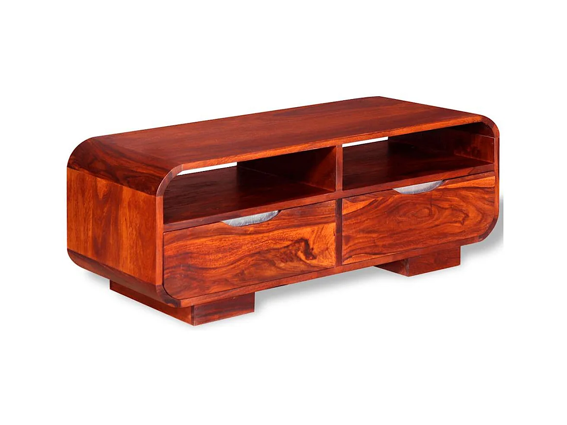 Mesa de centro | Mesa auxiliar salon de madera de ingeniería envejecida 50x50x35 cm SHL2954