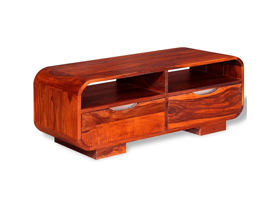 Mesa de centro | Mesa auxiliar salon de madera de ingeniería envejecida 50x50x35 cm SHL2954