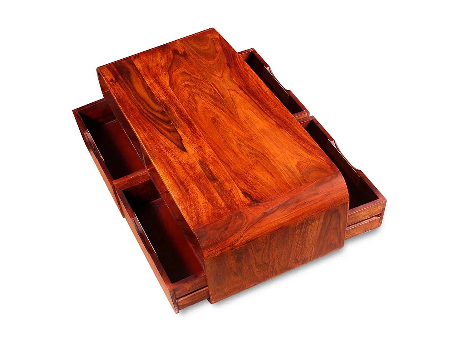 Mesa de centro | Mesa auxiliar salon de madera de ingeniería envejecida 50x50x35 cm SHL2954