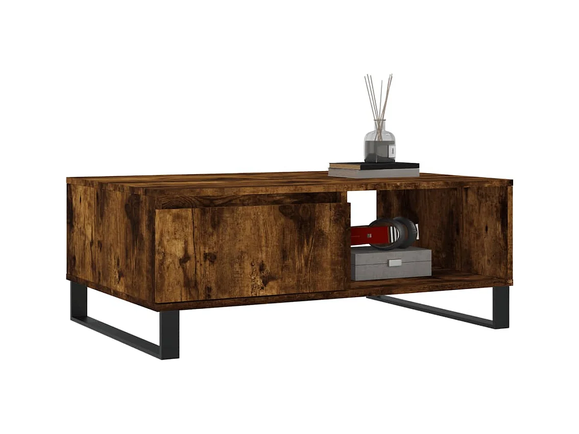 Mesa de centro | Mesa auxiliar madera de ingeniería gris Sonoma 99x50x50 cm SHL220