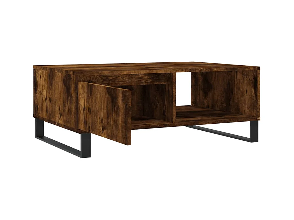 Mesa de centro | Mesa auxiliar madera de ingeniería gris Sonoma 99x50x50 cm SHL220