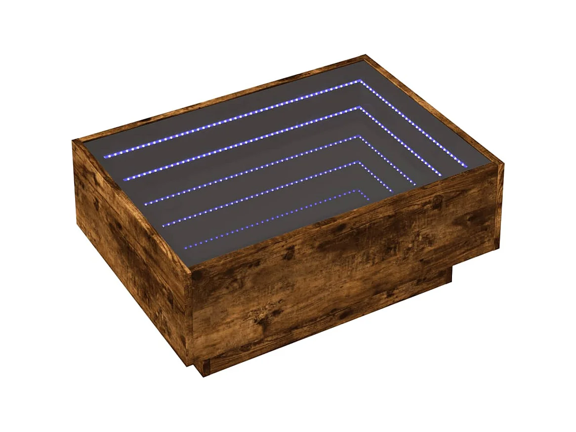 Mesa de centro-Mesa auxiliar madera contrachapada gris Sonoma 100x50,5x35 cm SHL80460