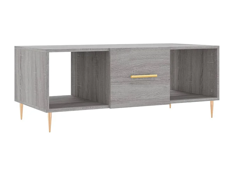 Mesa de centro | Mesa auxiliar madera de ingeniería roble ahumado 100x49x40 cm SHL3782