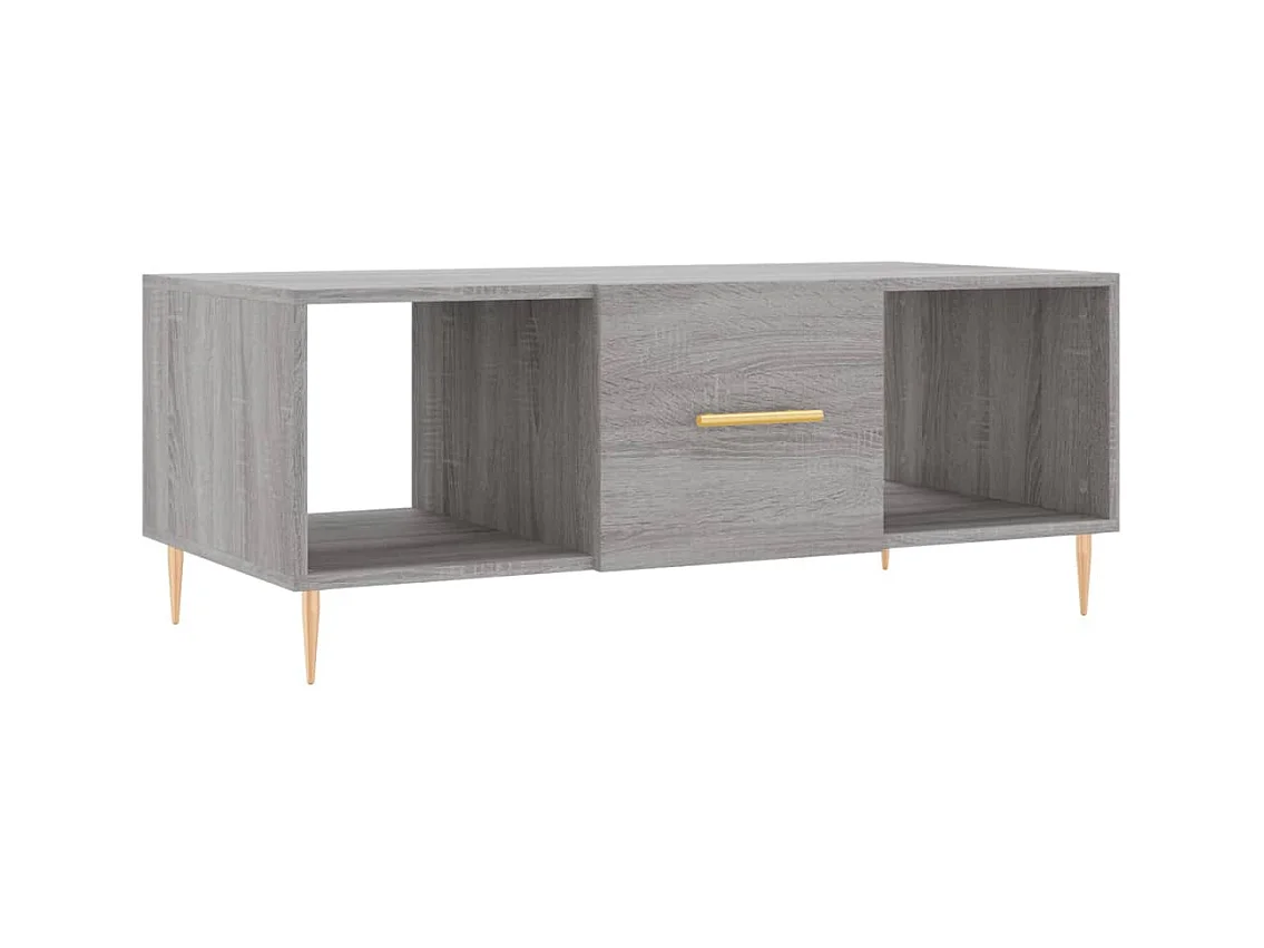 Mesa de centro | Mesa auxiliar madera de ingeniería roble ahumado 100x49x40 cm SHL3782
