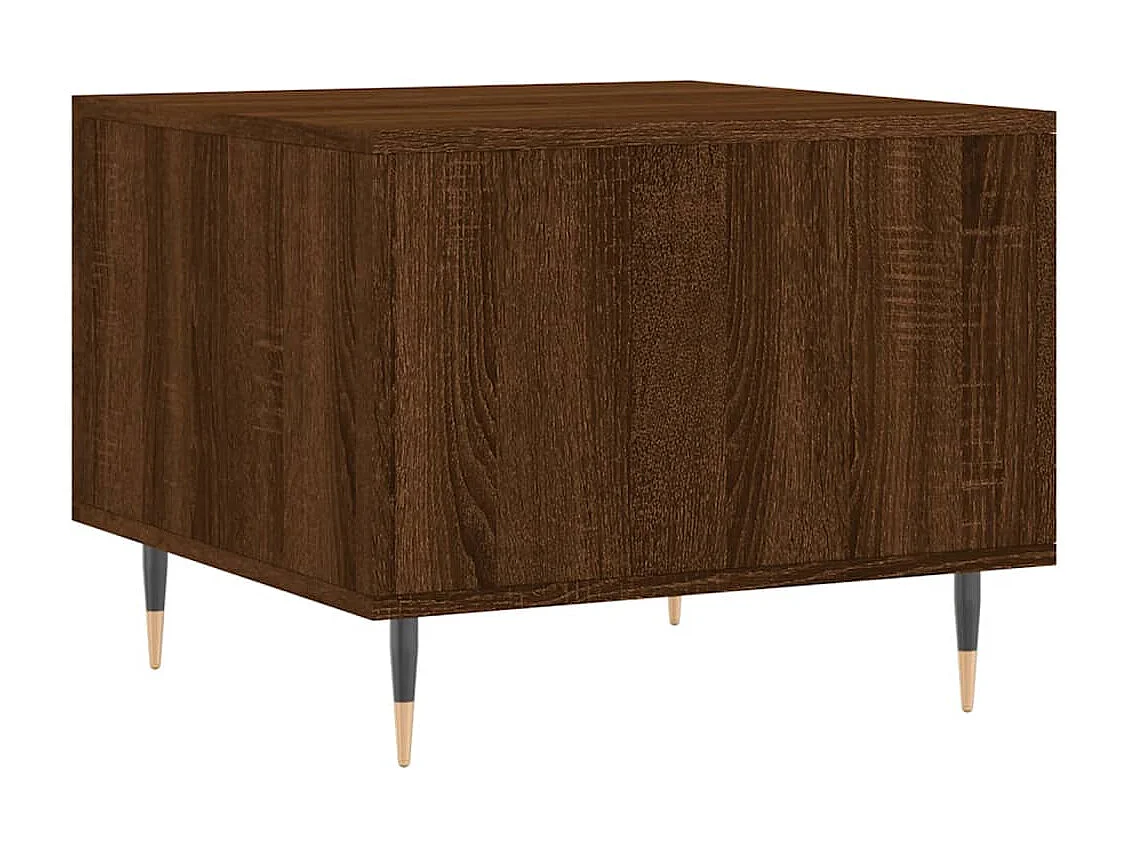 Tables basses salon-Tables d'appoint 2 pcs chêne marron 50x50x40 cm bois d'ingénierie SHL74783