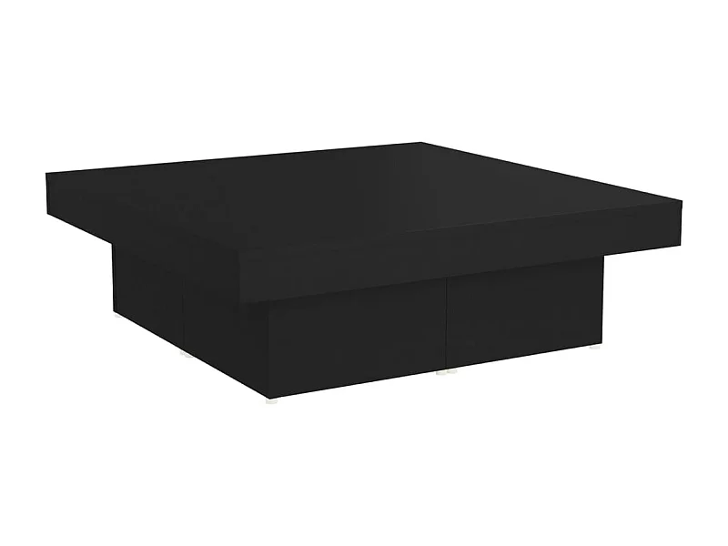 Couchtisch-Sofatisch-Beistelltische Schwarz 90x90x28 cm Holzwerkstoff SHL14309