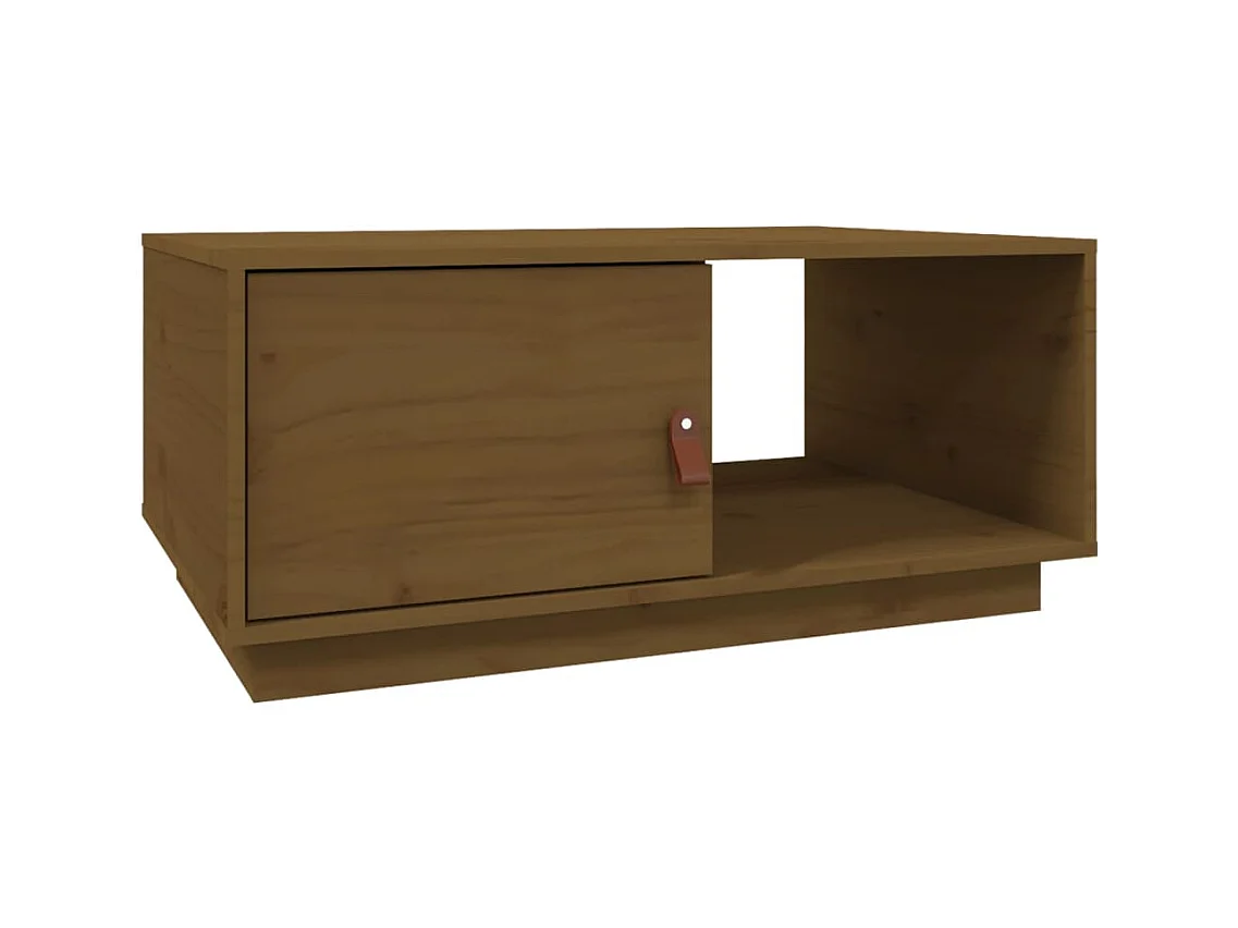Mesa de centro | Mesa auxiliar madera contrachapada negro 90x50x36,5 cm SHL118286
