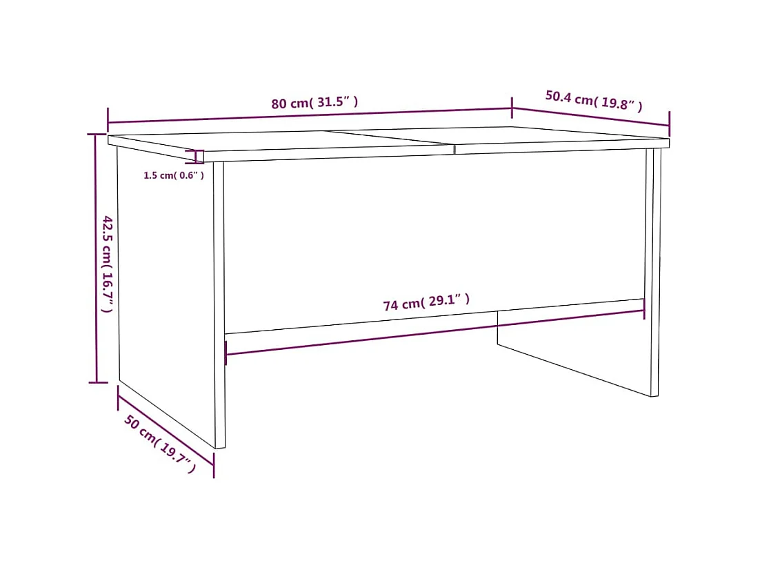 Mesa de centro | Mesa auxiliar de madera maciza de pino blanco Ø42,5x45 cm SHL4894