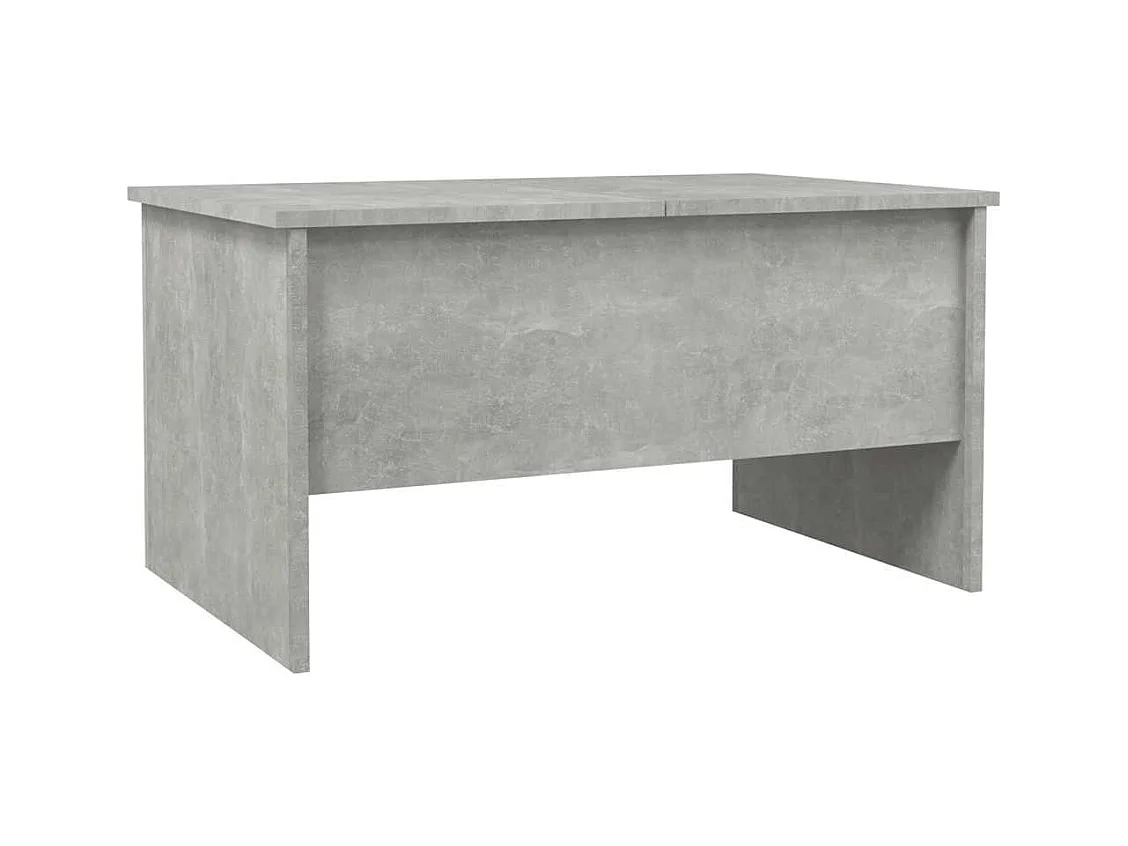 Table basse salon-Table d'appoint gris béton 80x50x42,5 cm bois d'ingénierie SHL43788