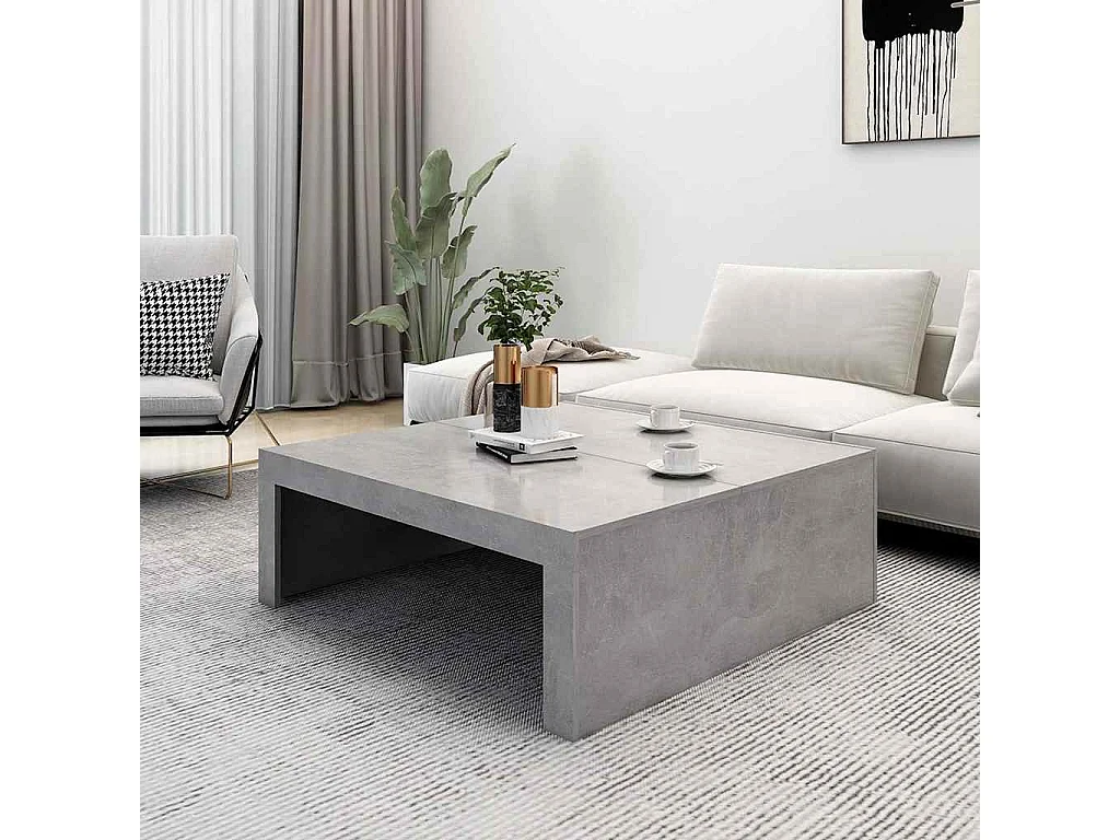 Mesa de centro | Mesa auxiliar de madera maciza de pino 100x50x35 cm SHL4680