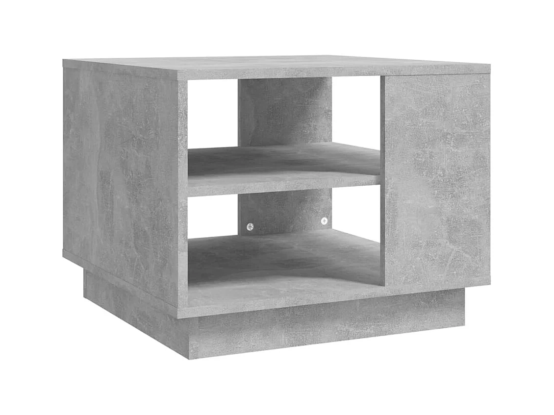 Table basse salon-Table d'appoint gris béton 55x55x43 cm bois d'ingénierie SHL1794