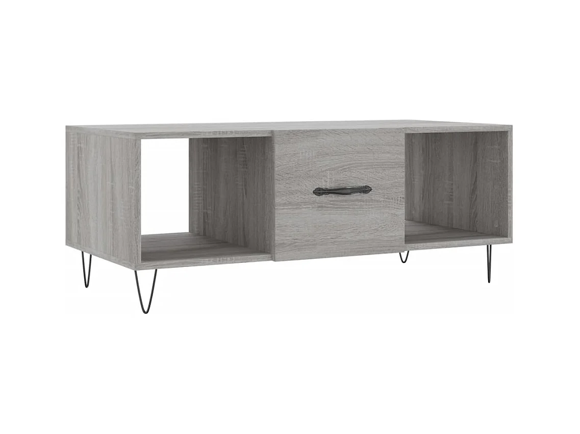 Table basse salon-Table d'appoint sonoma gris 102x50x40 cm bois d'ingénierie SHL69843