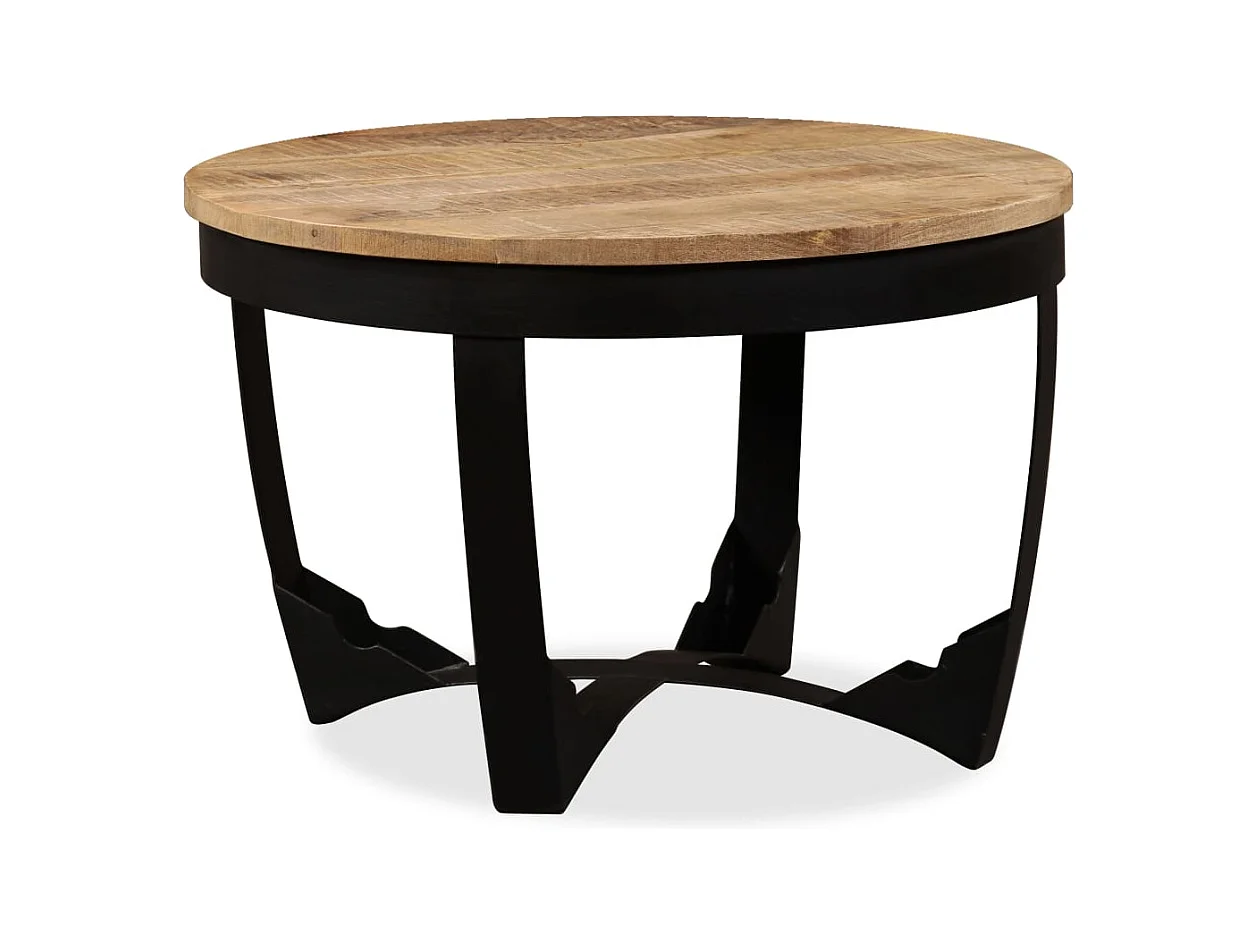 Table basse salon-Table à thé bois de manguier brut 60x40 cm SHL59524