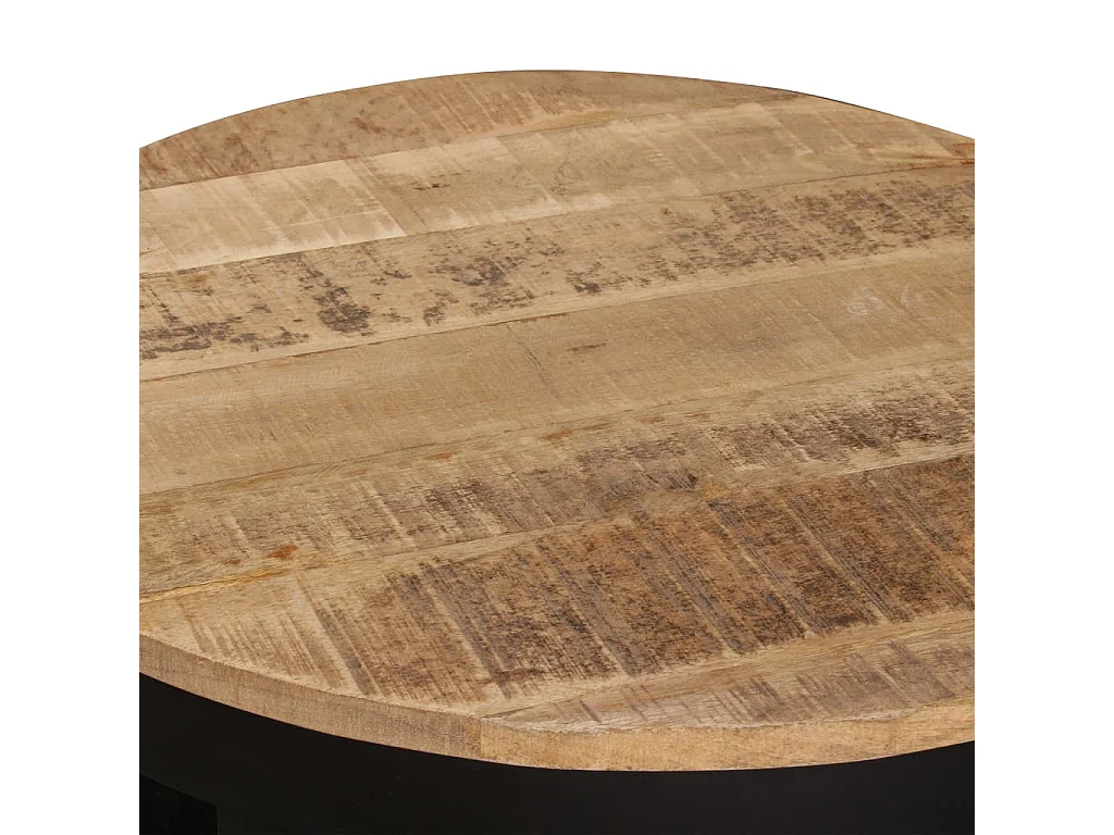 Couchtisch-Beistelltisch-Sofatisch Raues Massivholz Mango 60x40 cm SHL79026