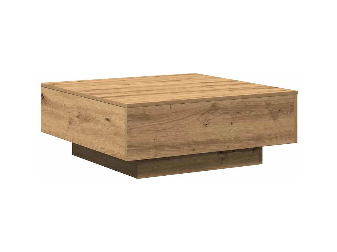 Mesa de centro-Mesa auxiliar-Mesita de centro madera contrachapada roble Sonoma 40x40x30 cm SHL972