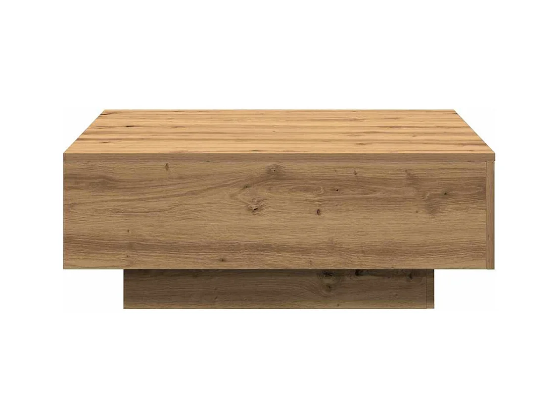 Mesa de centro-Mesa auxiliar-Mesita de centro madera contrachapada roble Sonoma 40x40x30 cm SHL972