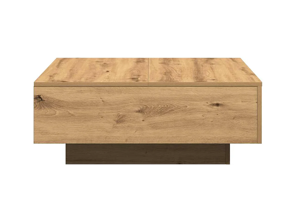 Mesa de centro-Mesa auxiliar-Mesita de centro madera contrachapada roble Sonoma 40x40x30 cm SHL972