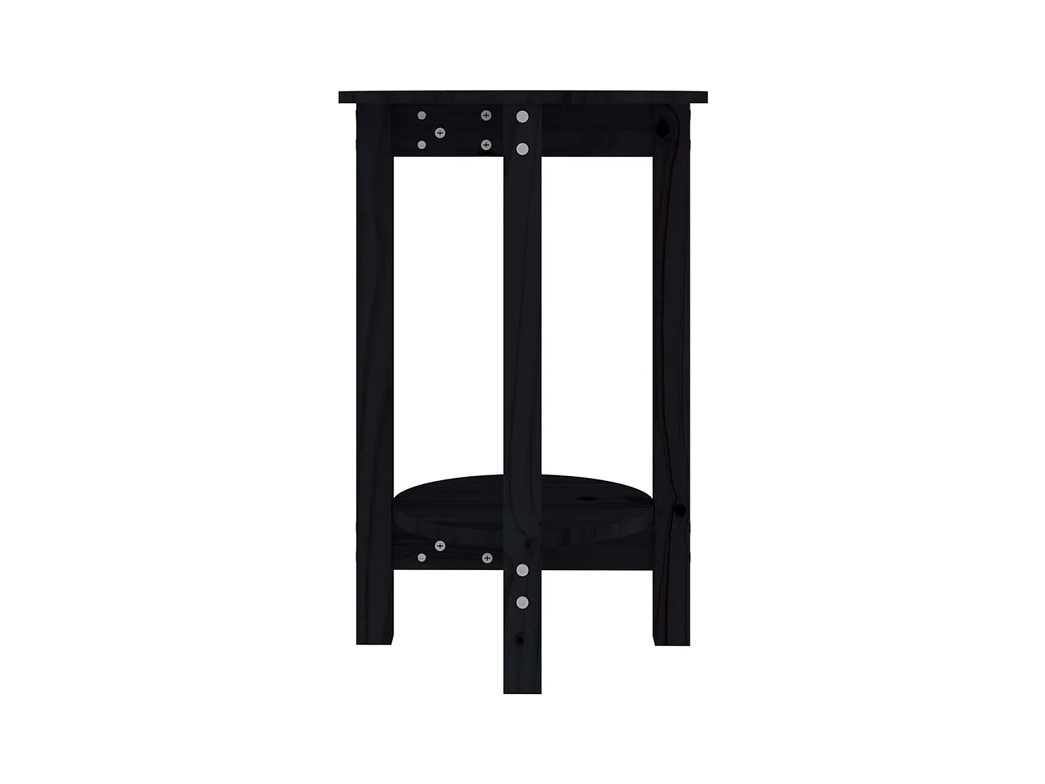Table basse salon-Table d'appoint Noir Ø 40x60 cm Bois massif de pin SHL30248
