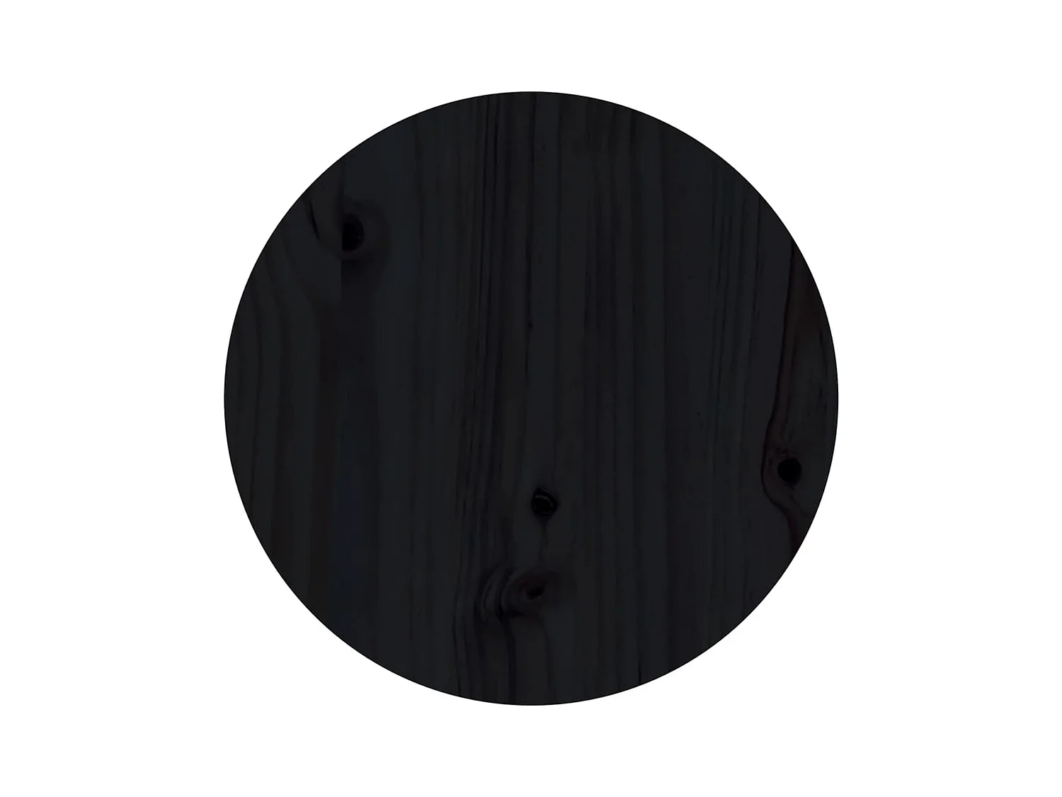 Table basse salon-Table d'appoint Noir Ø 40x60 cm Bois massif de pin SHL30248