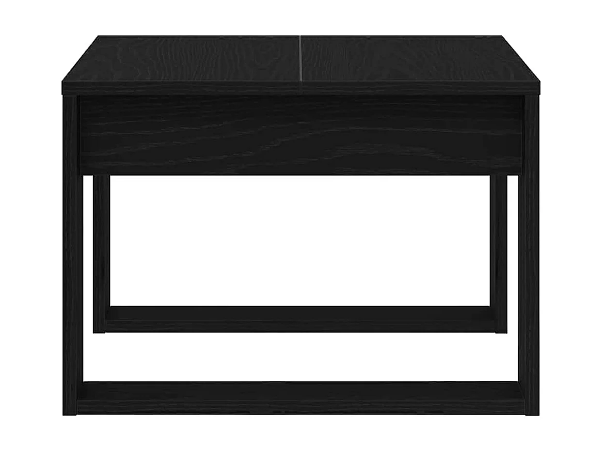 Couchtisch-Wohnzimmertisch-Beistelltische Schwarz Eichen-Optik 50x50x35 cm Holzwerkstoff SHL69634