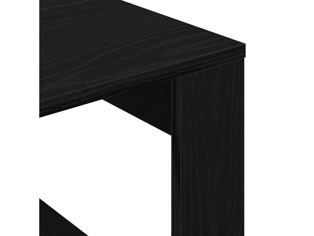 Couchtisch-Wohnzimmertisch-Beistelltische Schwarz Eichen-Optik 50x50x35 cm Holzwerkstoff SHL69634
