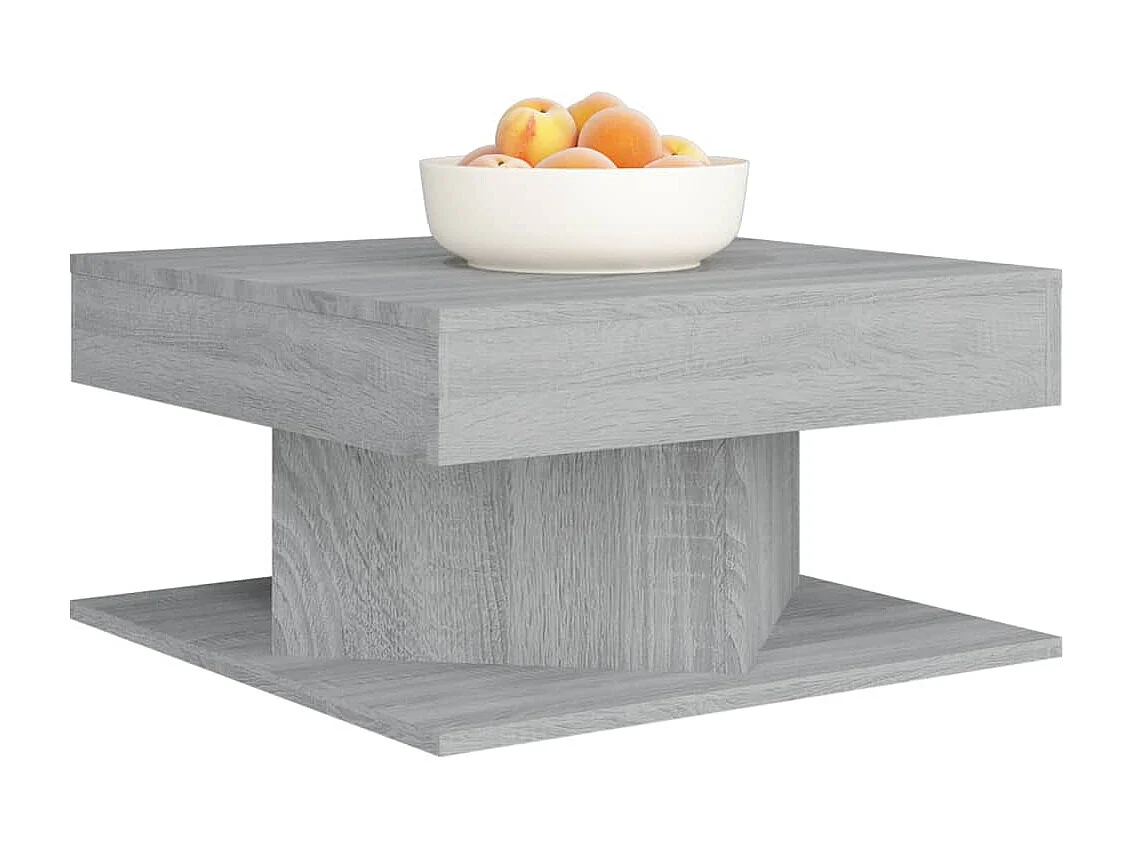 Table basse salon-Table d'appoint Sonoma gris 57x57x30 cm Bois d'ingénierie SHL54951