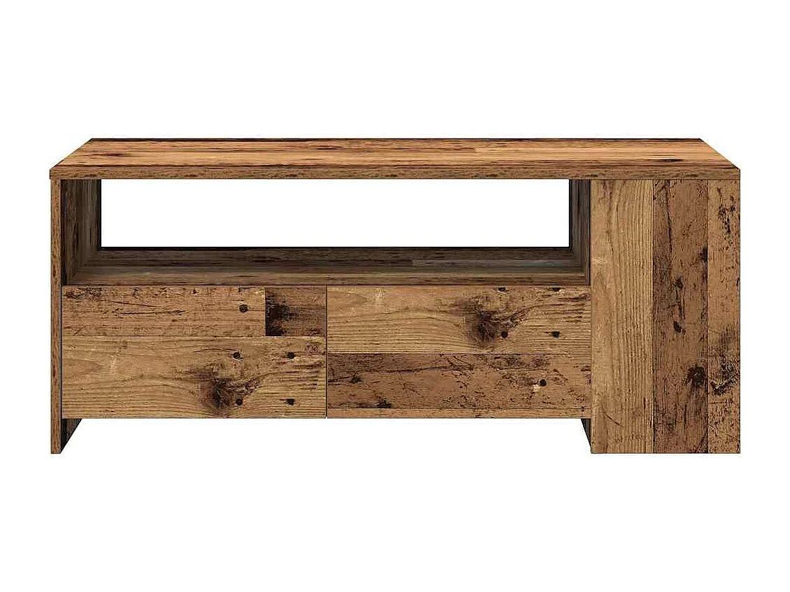 Mesa de centro-Mesa auxiliar-Mesita de centro madera contrachapada gris hormigón 96x50x45 cm SHL2543