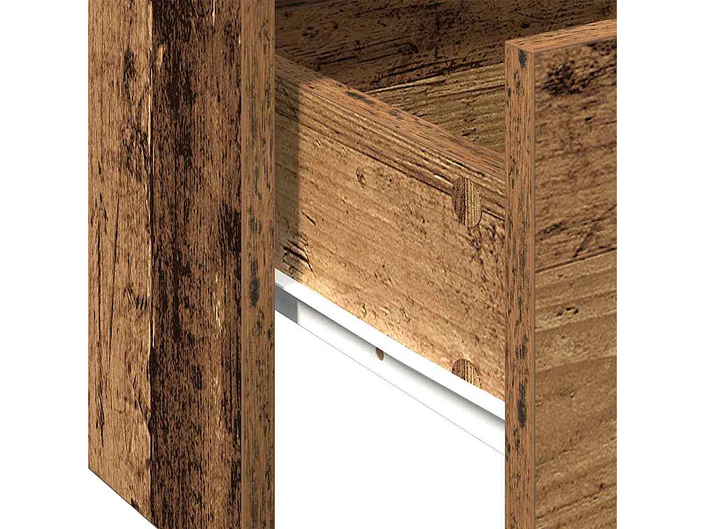 Mesa de centro-Mesa auxiliar-Mesita de centro madera contrachapada gris hormigón 96x50x45 cm SHL2543