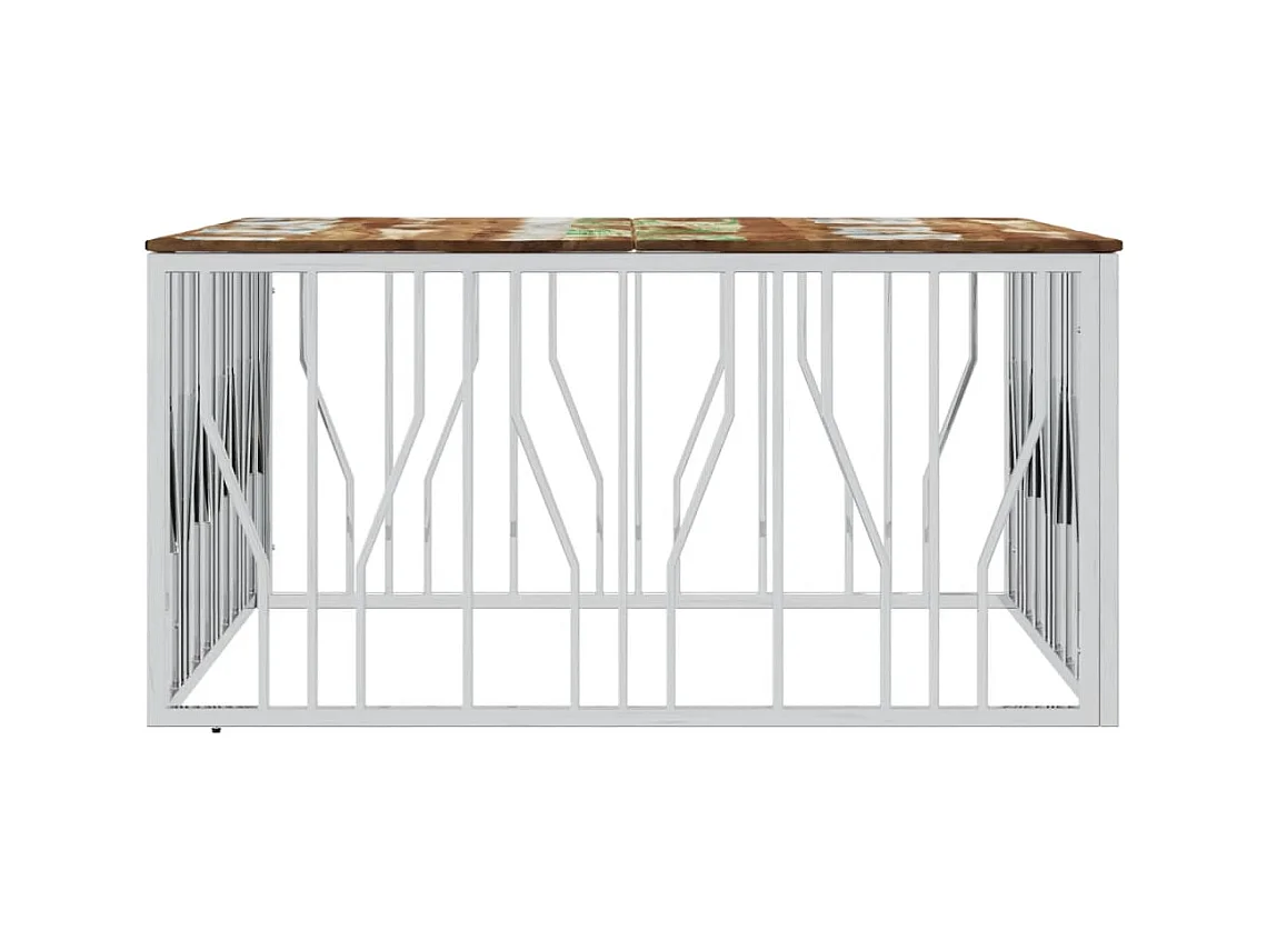 Mesa de centro | Mesa auxiliar con Infinity LED marrón roble 50x50x41 cm SHL2183