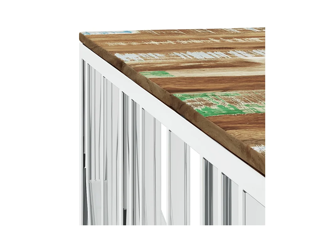 Mesa de centro | Mesa auxiliar con Infinity LED marrón roble 50x50x41 cm SHL2183