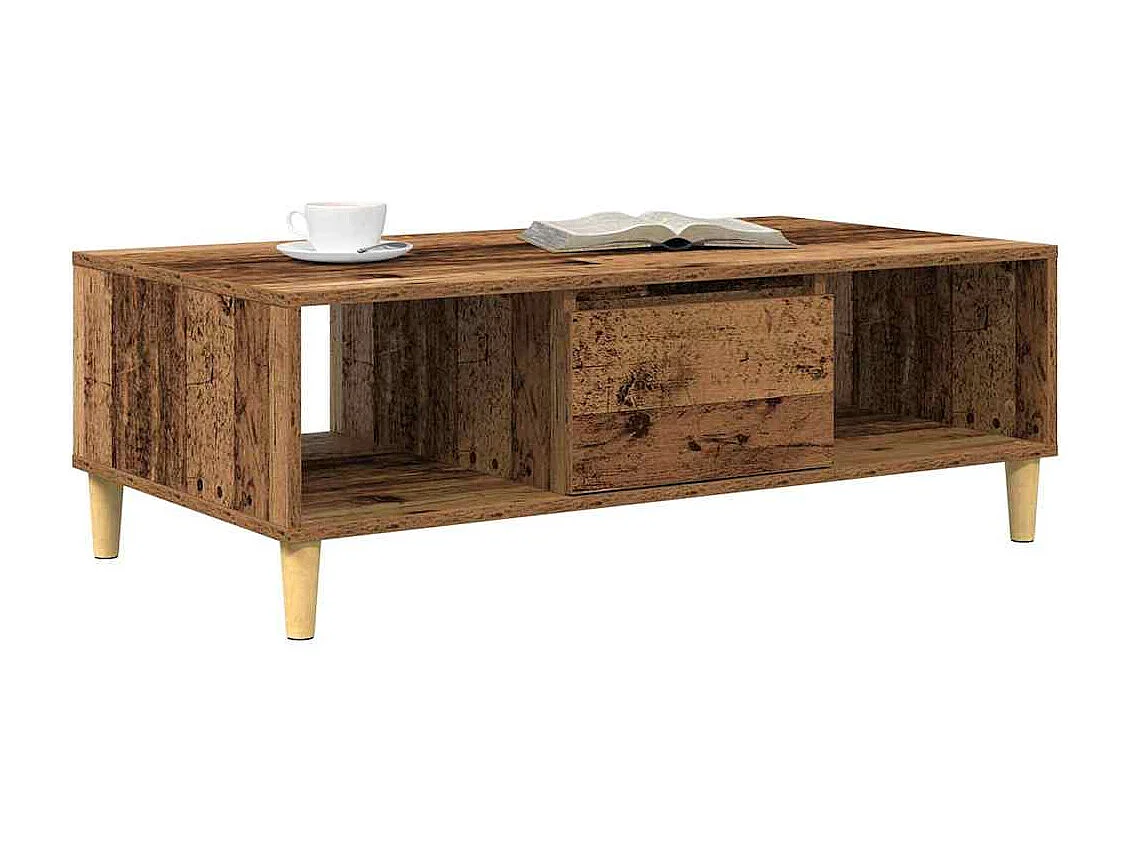 Salontafel | Koffietafel Oud hout 103.5 x 60 x 35 cm Bewerkt hout