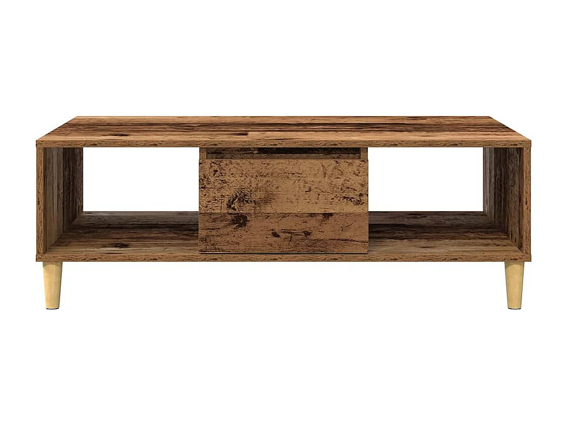 Salontafel | Koffietafel Oud hout 103.5 x 60 x 35 cm Bewerkt hout