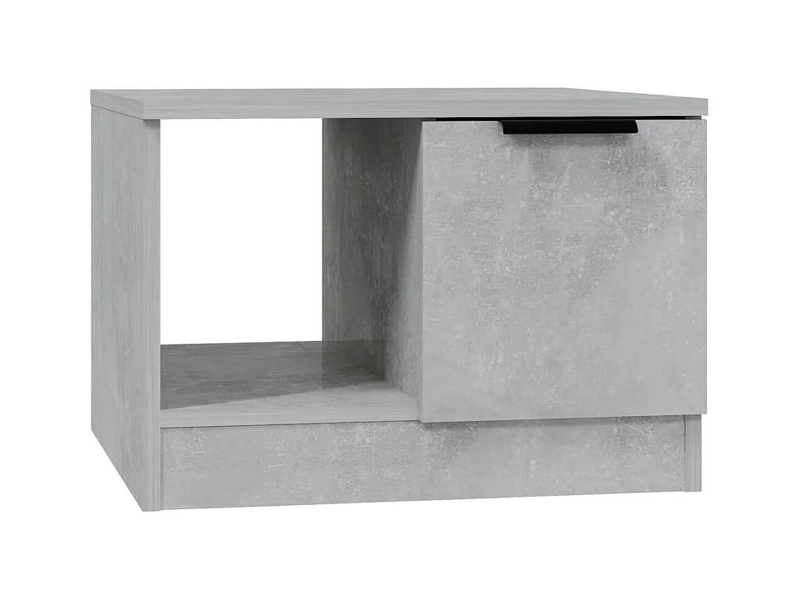 Table basse salon-Table d'appoint gris béton 50x50x36 cm bois d'ingénierie SHL95081