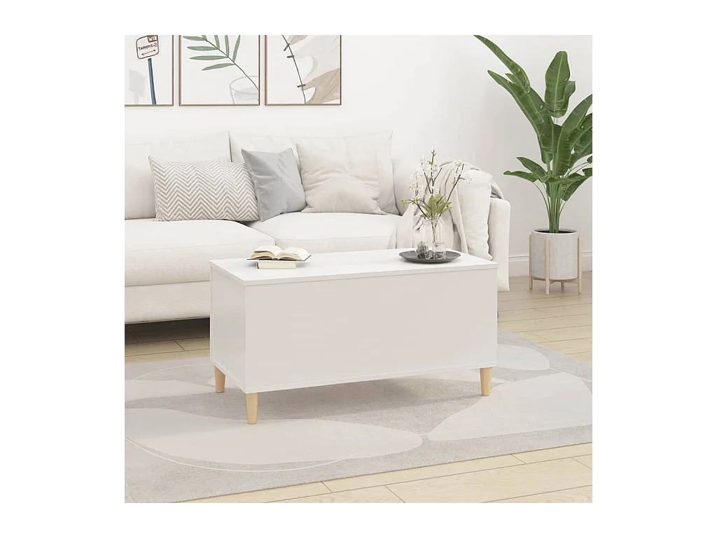 Mesa de centro | Mesa auxiliar madera contrachapada roble ahumado 90x50x40 cm SHL4194