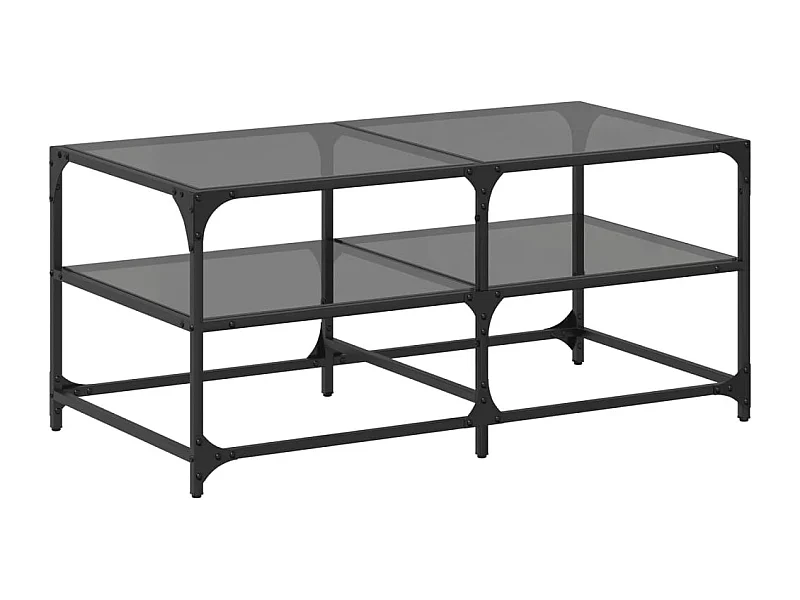 Mesa de centro-Mesa auxiliar madera contrachapada blanco 80x50x36 cm SHL52673