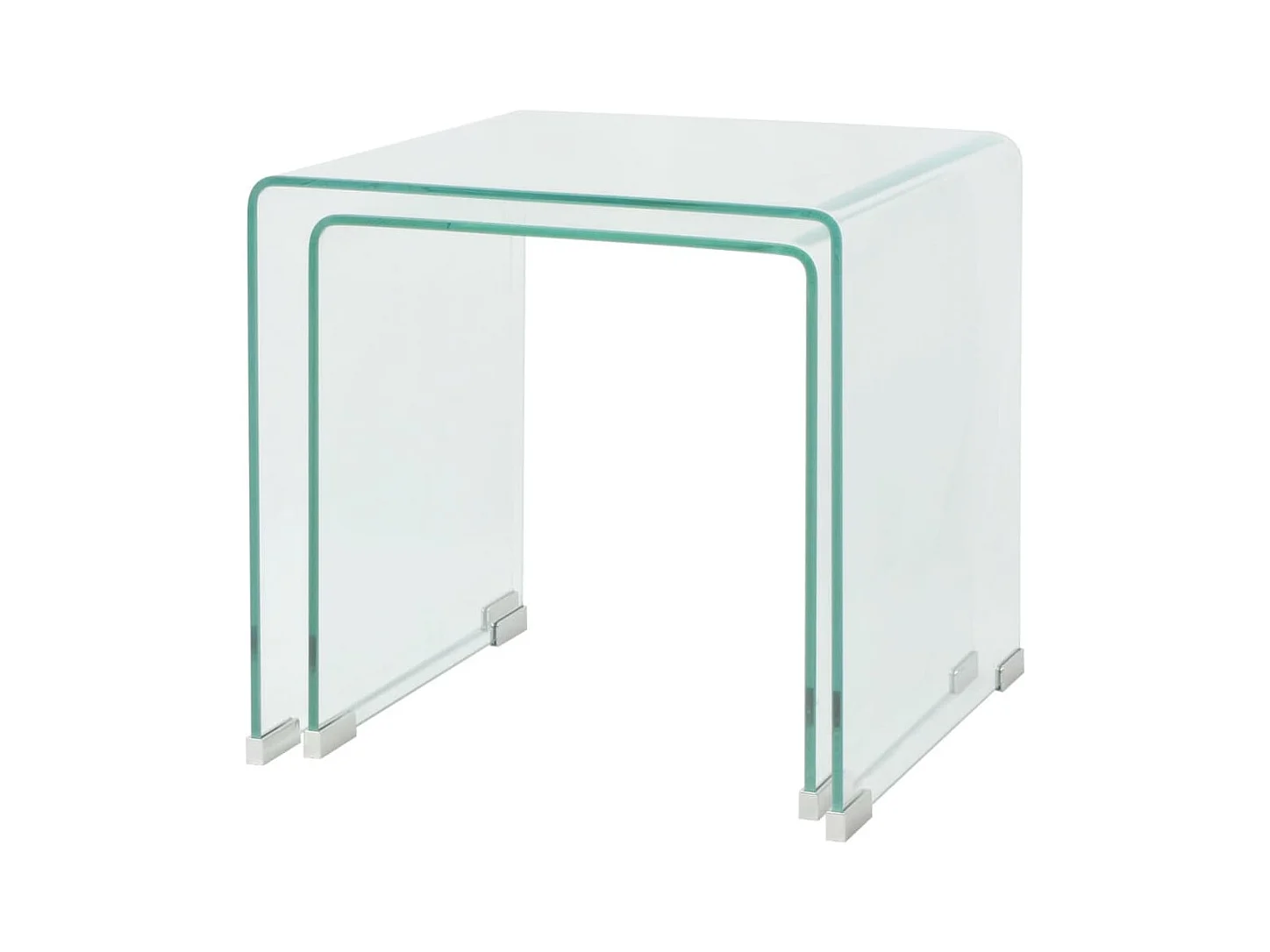 Mesa de centro | Mesa auxiliar salon madera de ingeniería blanco 35x35x60 cm SHL844018