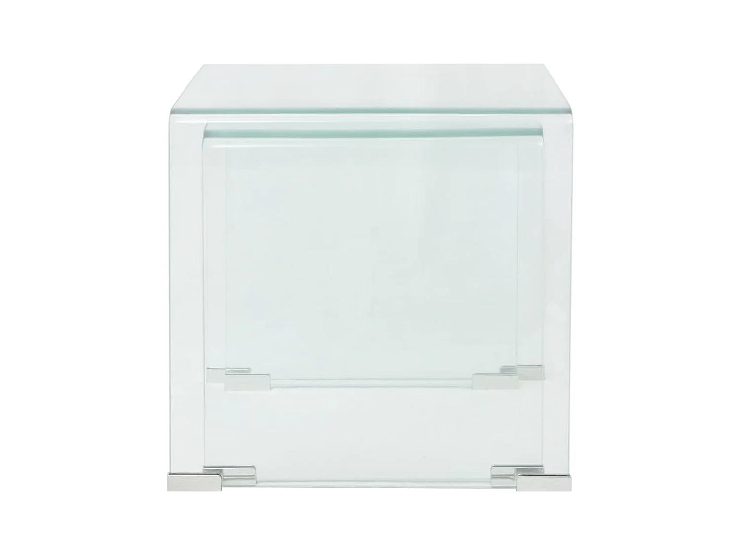 Mesa de centro | Mesa auxiliar salon madera de ingeniería blanco 35x35x60 cm SHL844018