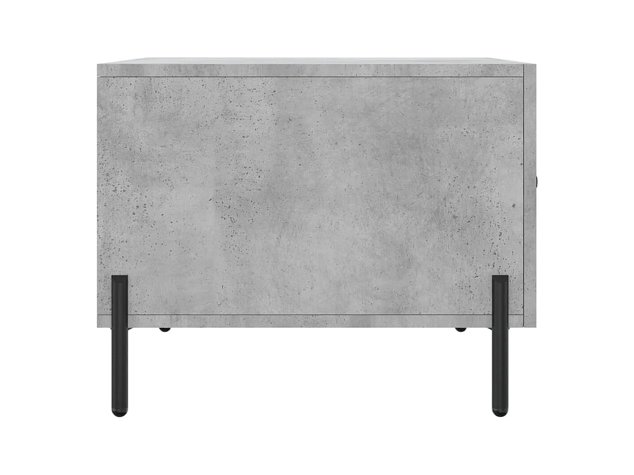 Conjunto de 2 Mesas de Centro | Mesa de apoio | Mesa de café 50x50x40 cm madeira processada cinza cimento